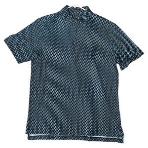 NWOT PETER MILLAR TEAL PAISLEY SHORT SLEEVE GOLF SHIRT T-SHIRT